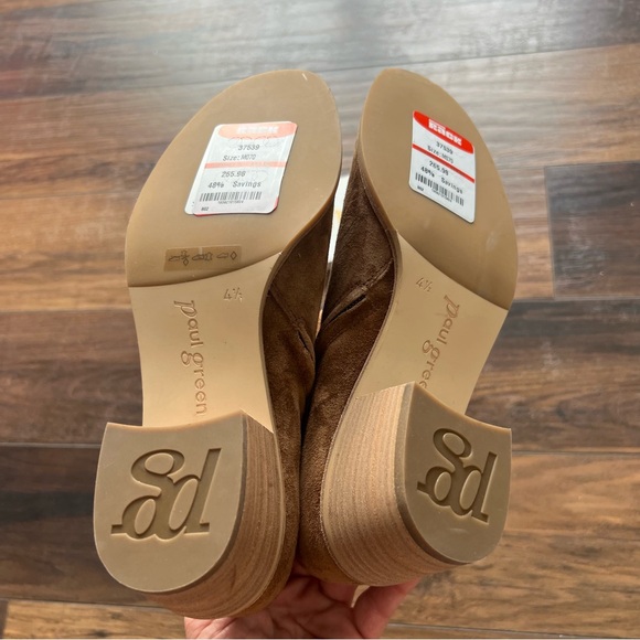 Paul Green Tan Suede Booties NWT - Picture 4 of 9